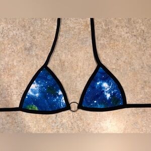 Planet disco rave/Festival bikini top
